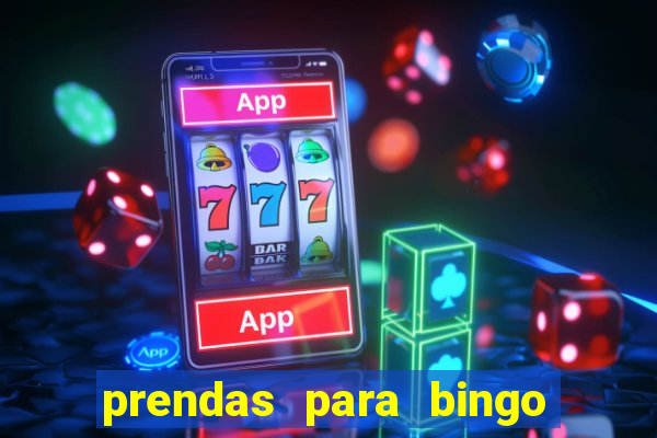 prendas para bingo de natal