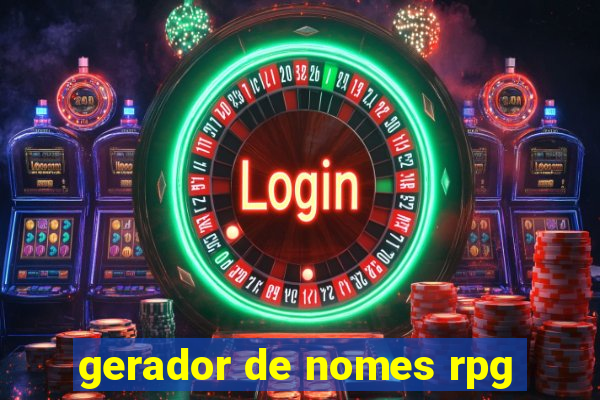 gerador de nomes rpg